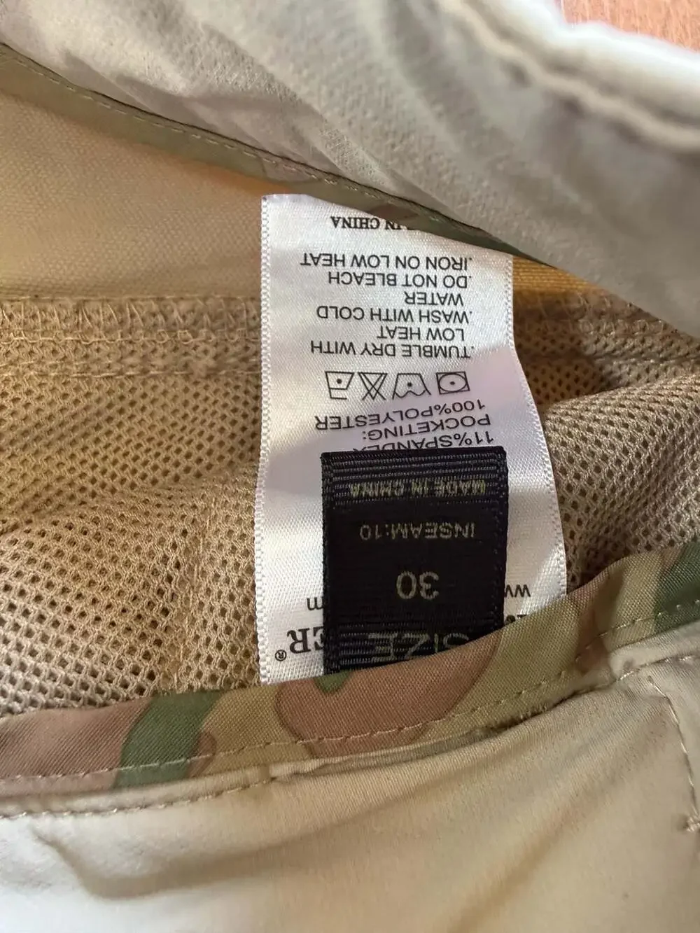 Free Soldier Men's Tactical Gear Hiking Cargo Shorts Tan Size 30